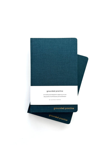 a blue linen manifestation journal for personal growth and manifesting the life you want